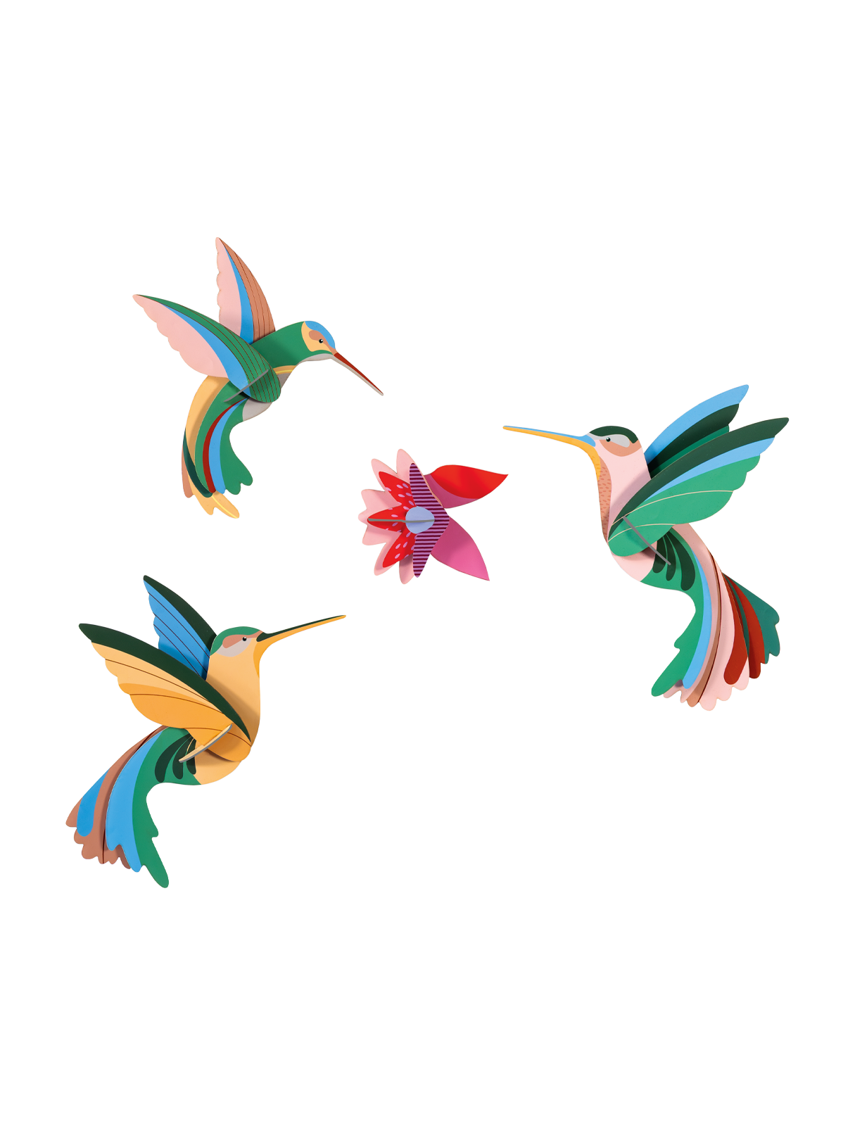 Dance of Hummingbirds | DIY 3D Wall Art Craft Kit