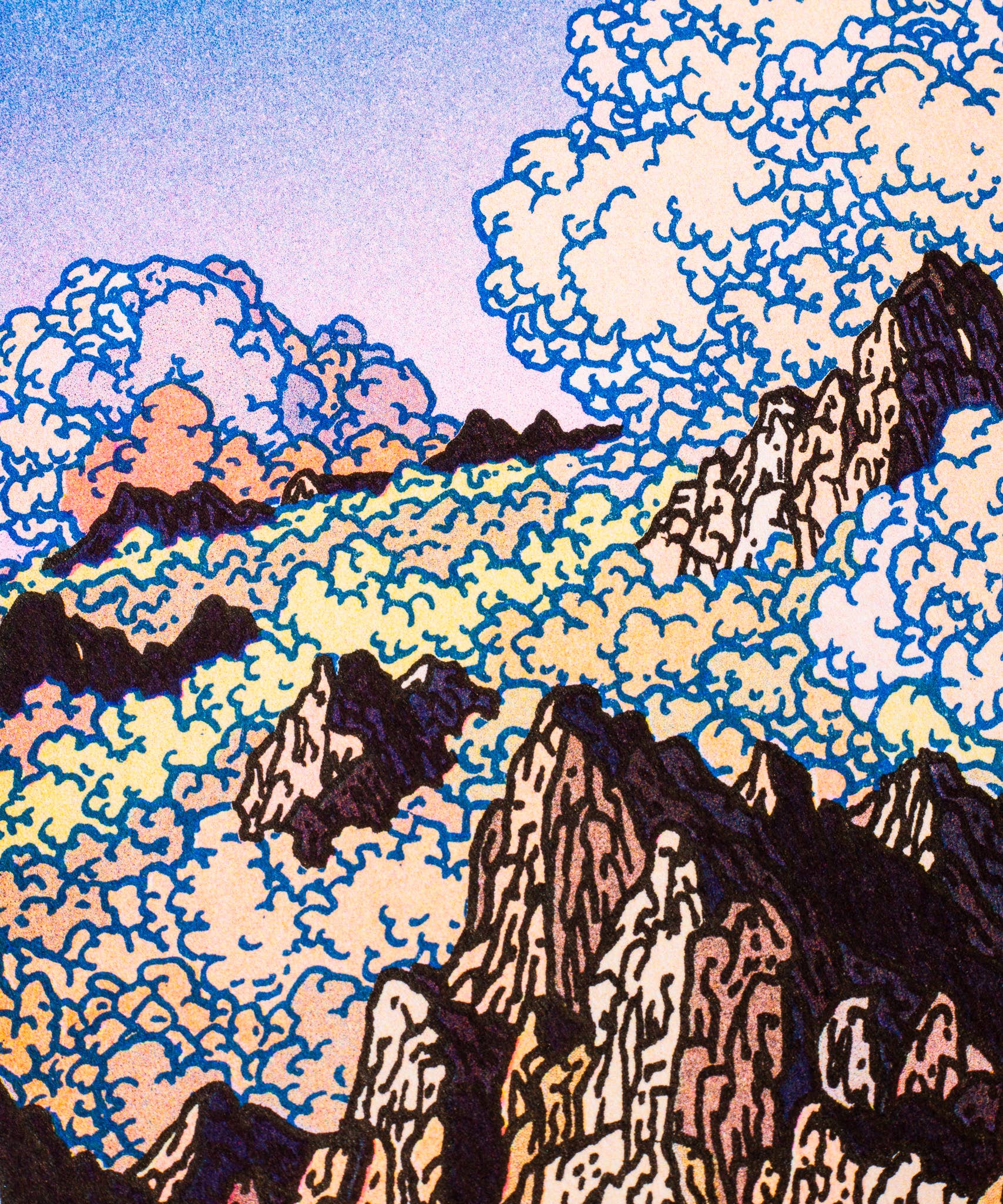 Les Dents du Midi - A3 poster - Clement Vuillier