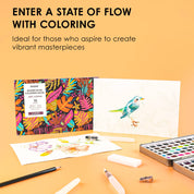 Watercolor Set Of 168 With Coloring Book