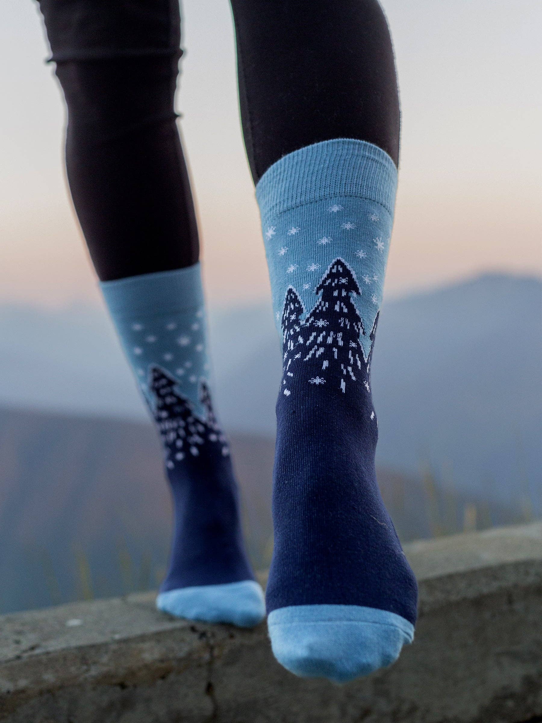 Forest Flurries Socks - One Size Fits All