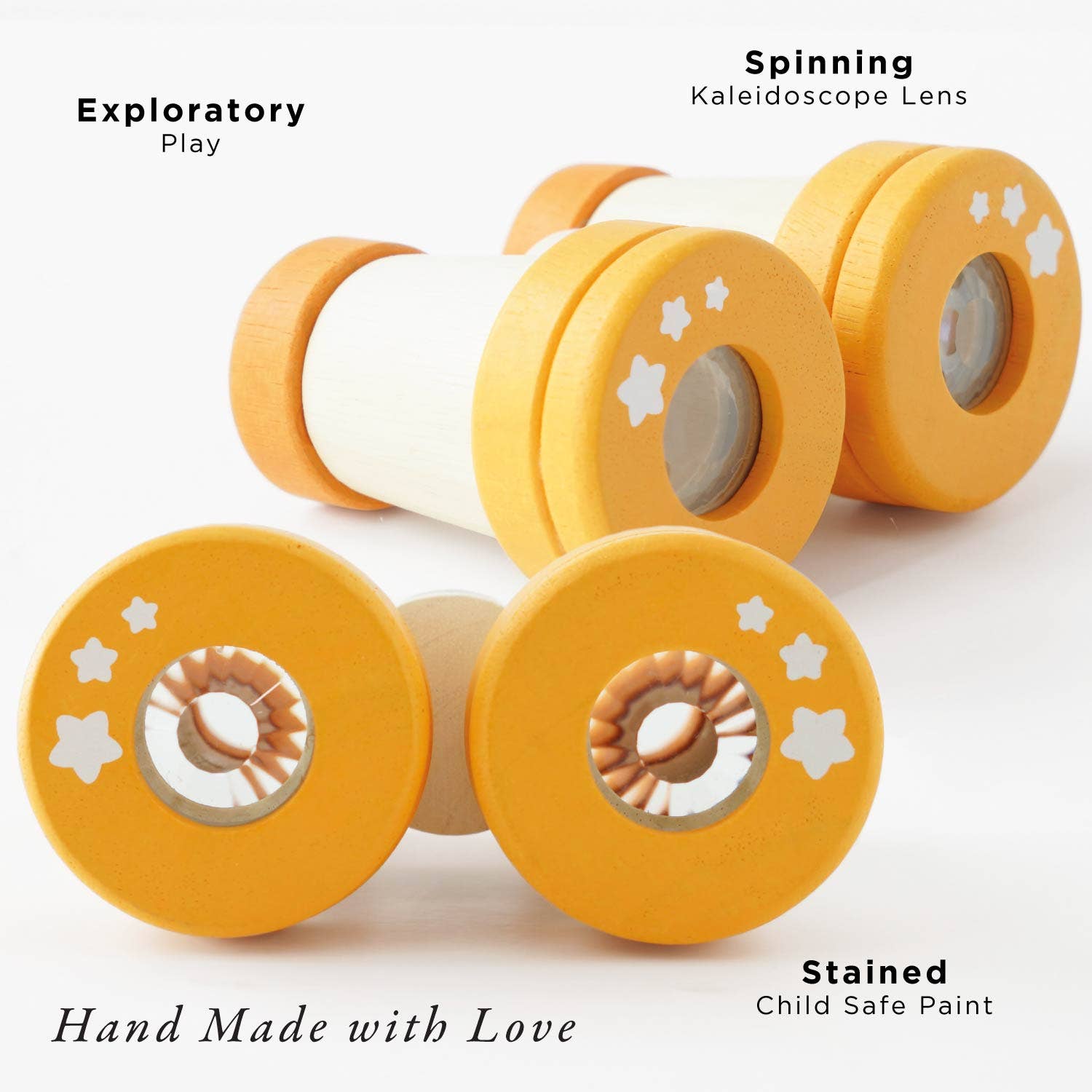 Explorer Kaleidoscope Binoculars - Wooden Toy