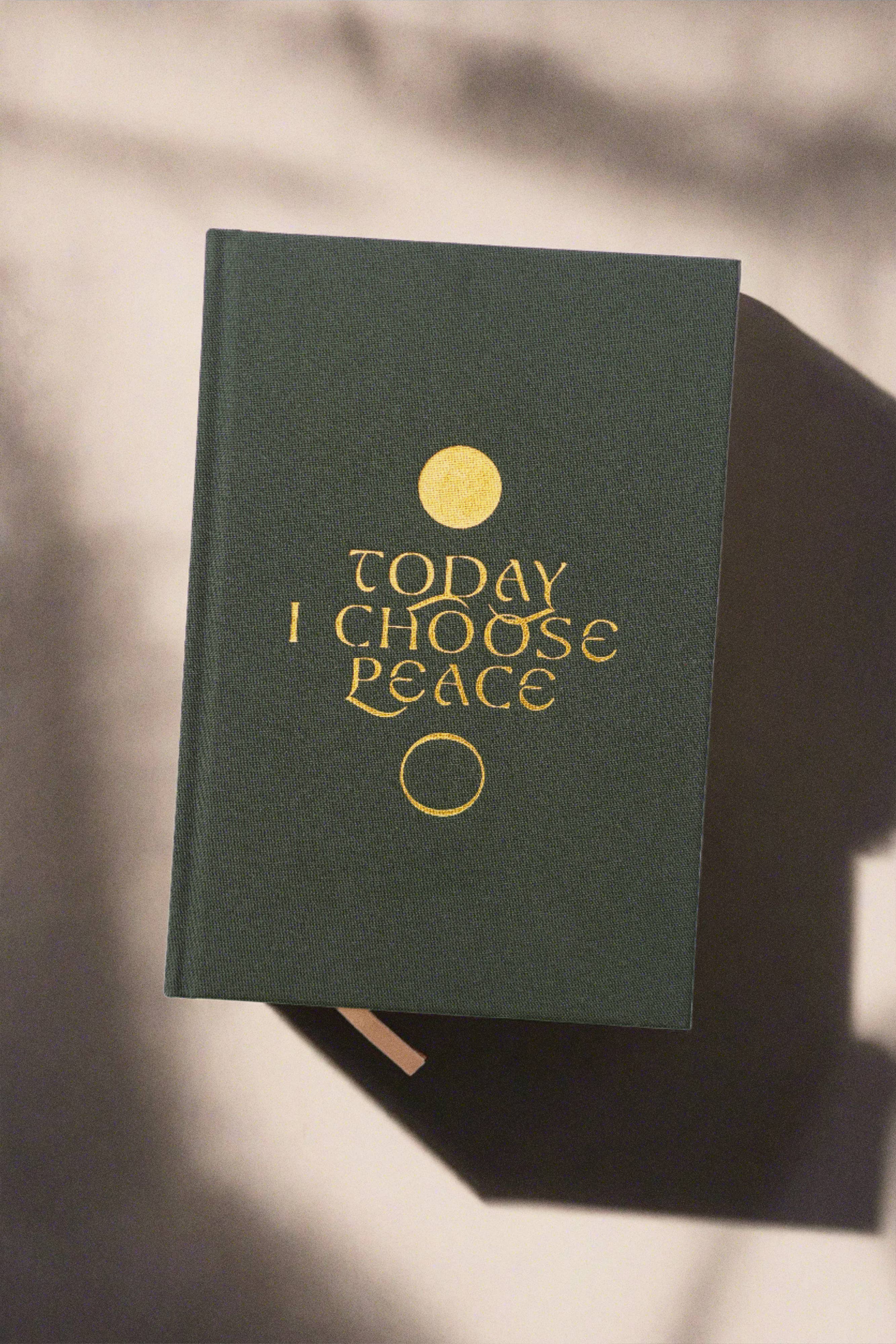 'Today I Choose Peace'- A Linen Bound Journal