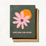 You are Amazing - Fall Green Birthday Card