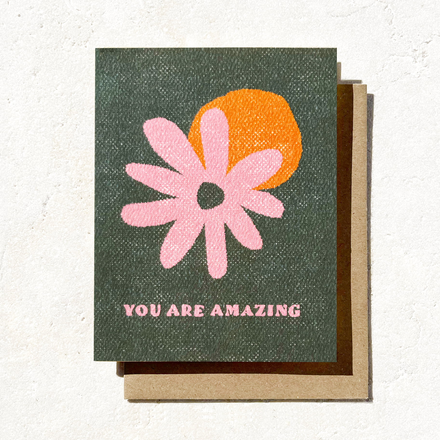 You are Amazing - Fall Green Birthday Card