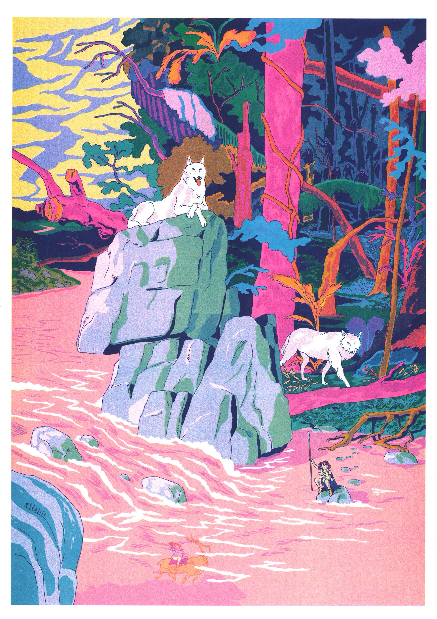 Princess Mononoke A3 Art Poster - Simon Roussin