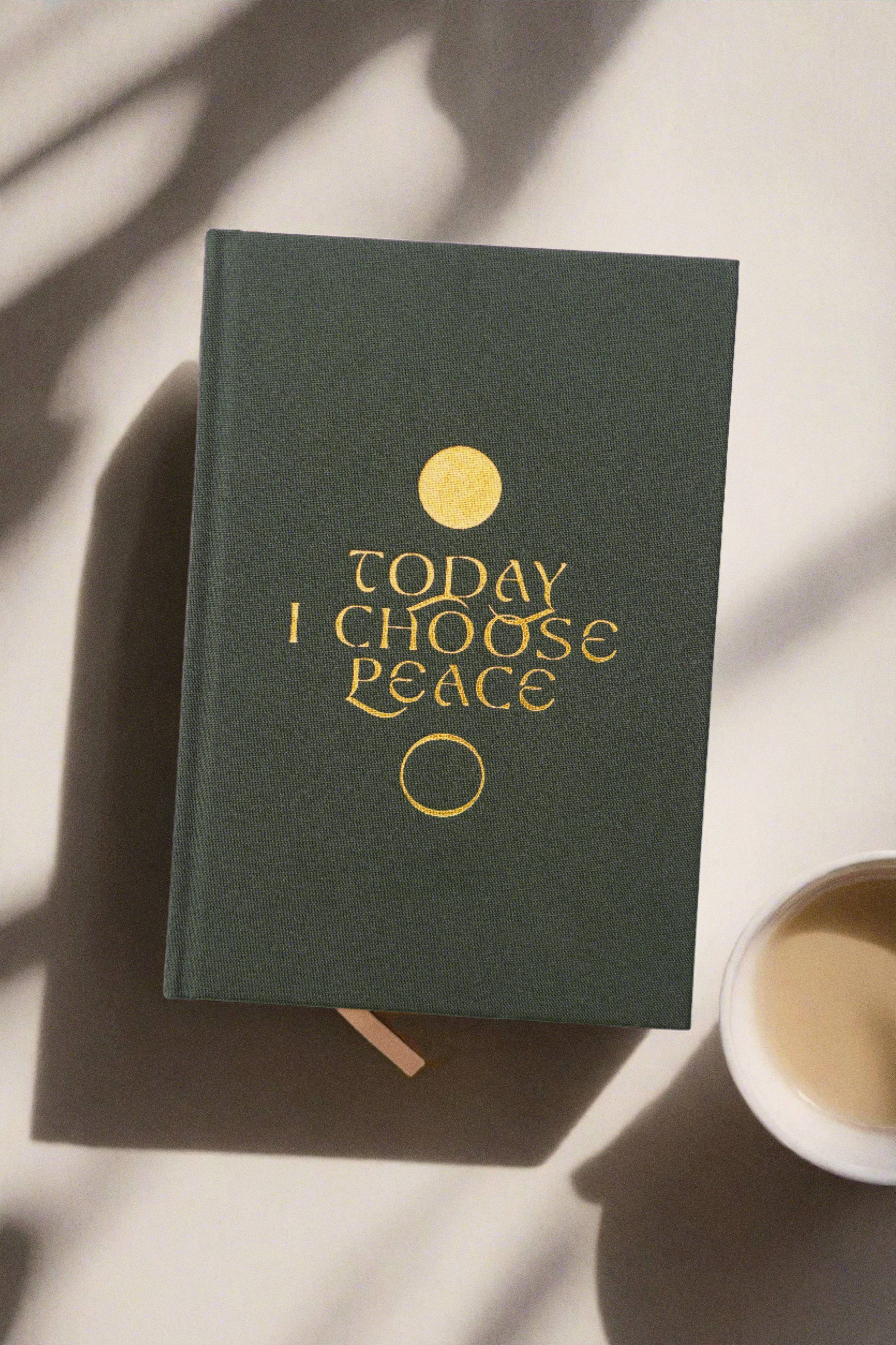 'Today I Choose Peace'- A Linen Bound Journal