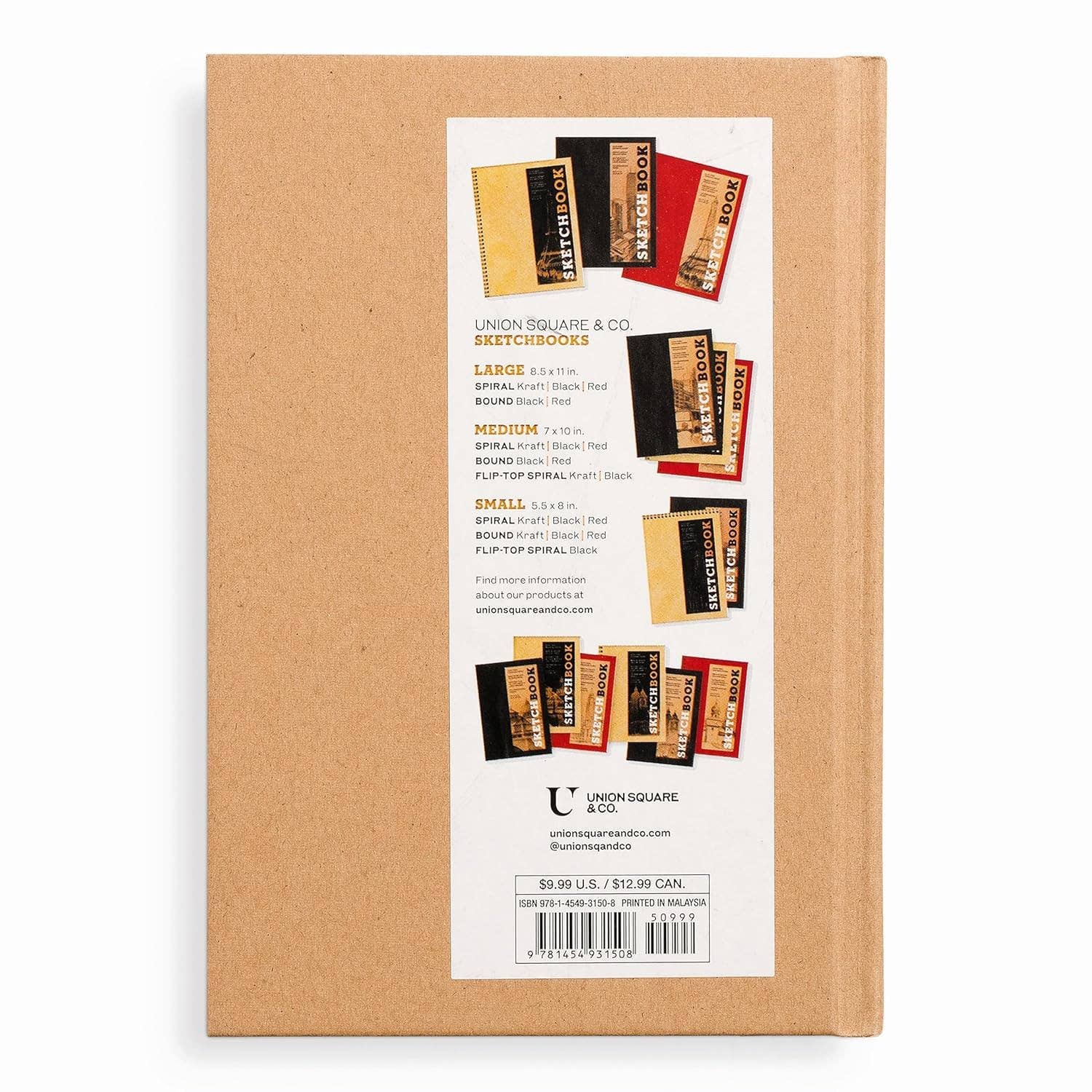 Small Sketchbook 5.5 x 8" - Bound (Kraft)