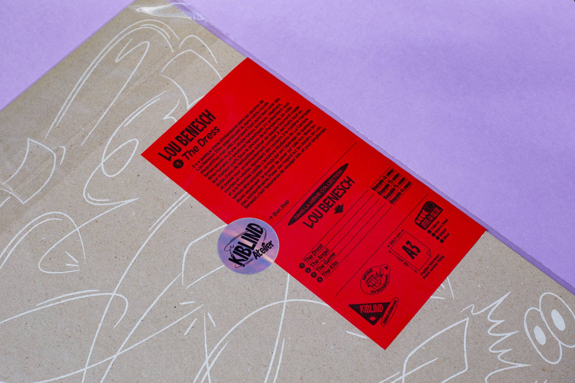 The Dress A3 poster by Lou Benesch