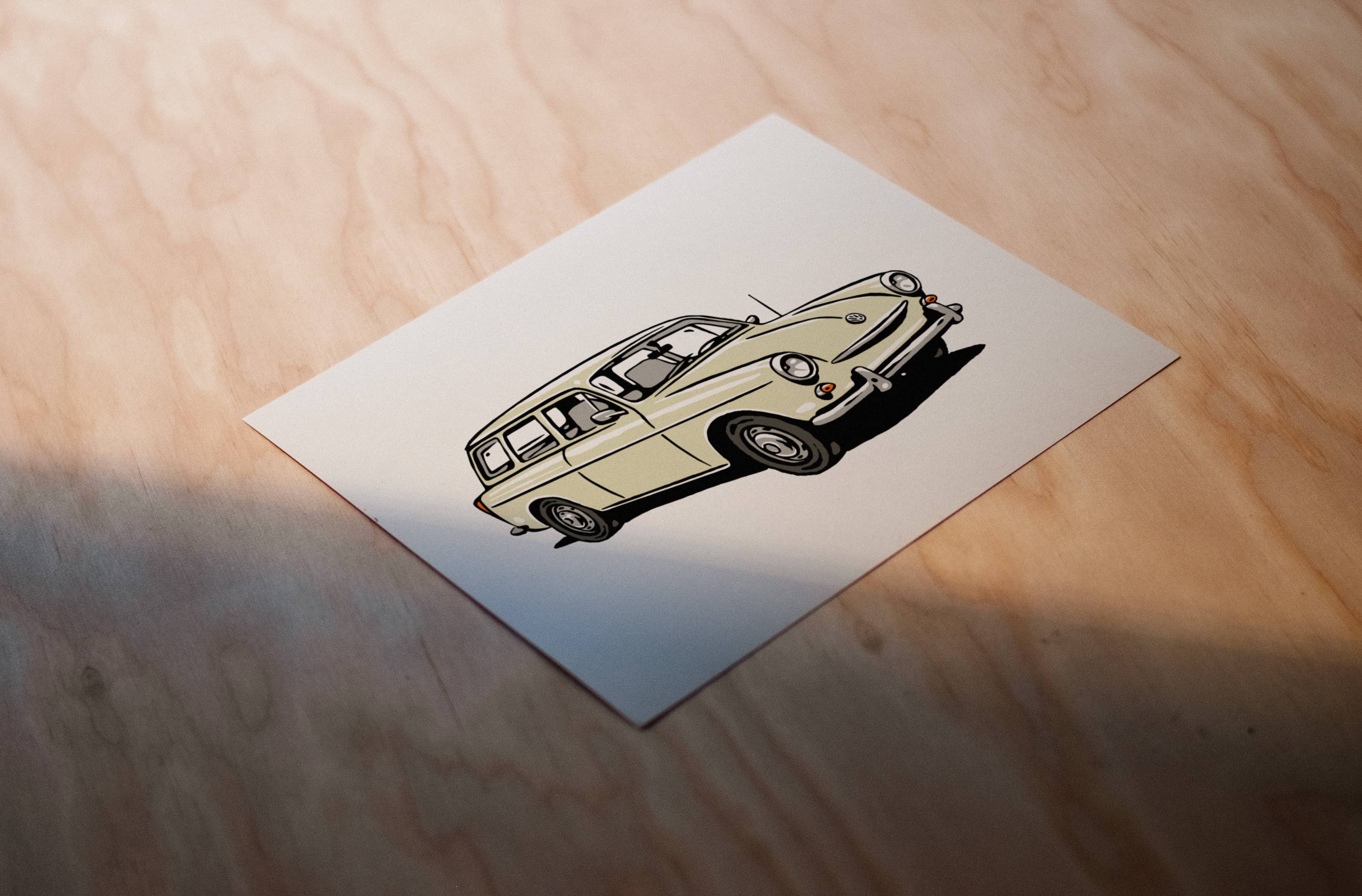1960s VW Squareback Print