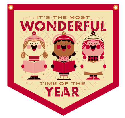 It's The Most Wonderful Time Of The Year Camp Flag