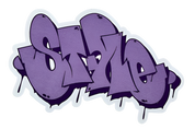 STYLE Purple Stamp Sticker 5"