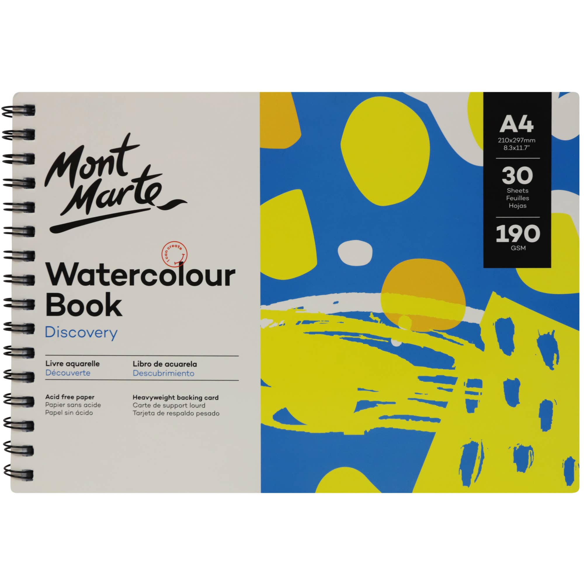 Watercolor Book Discovery (8.3 x 11.7in) 30 Sheets