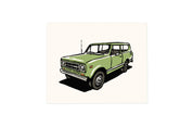 1970s Scout International Print - Vintage Car Illustration: 8x10