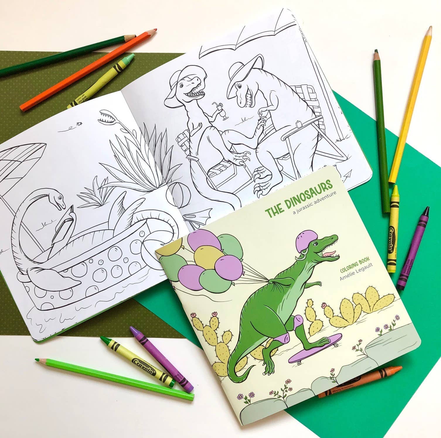 The Dinosaurs A Jurassic Adventure - Coloring Book