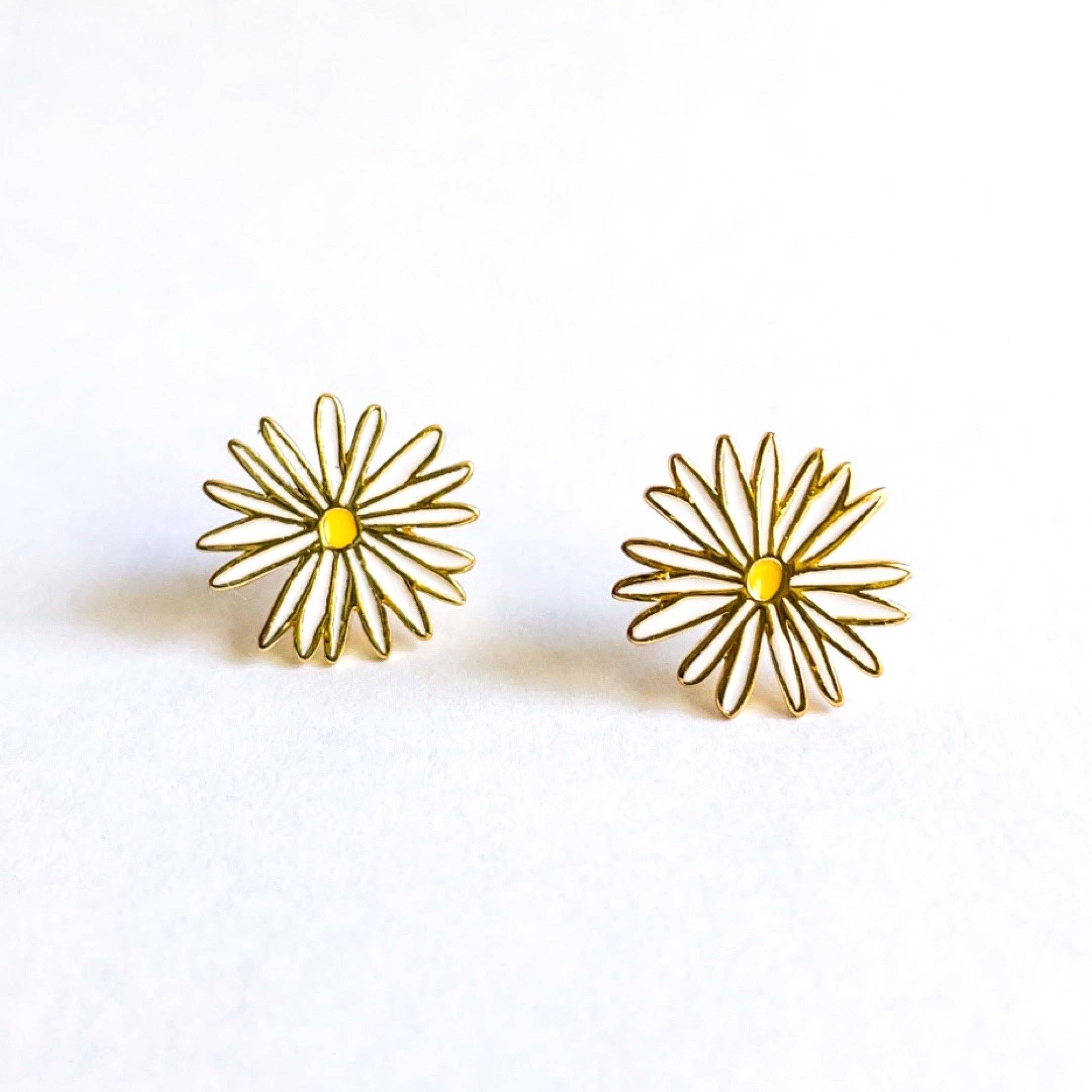 Daisy Enamel Earrings