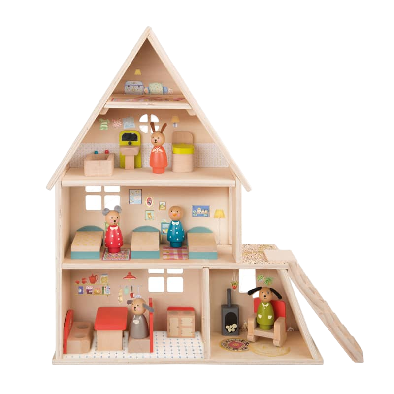The Big Family Wooden Playhouse