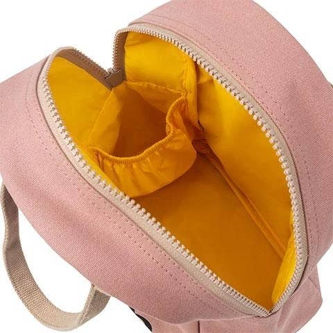 'Lunch' Mauve / Pink Organic Cotton Zipper Lunch Bag