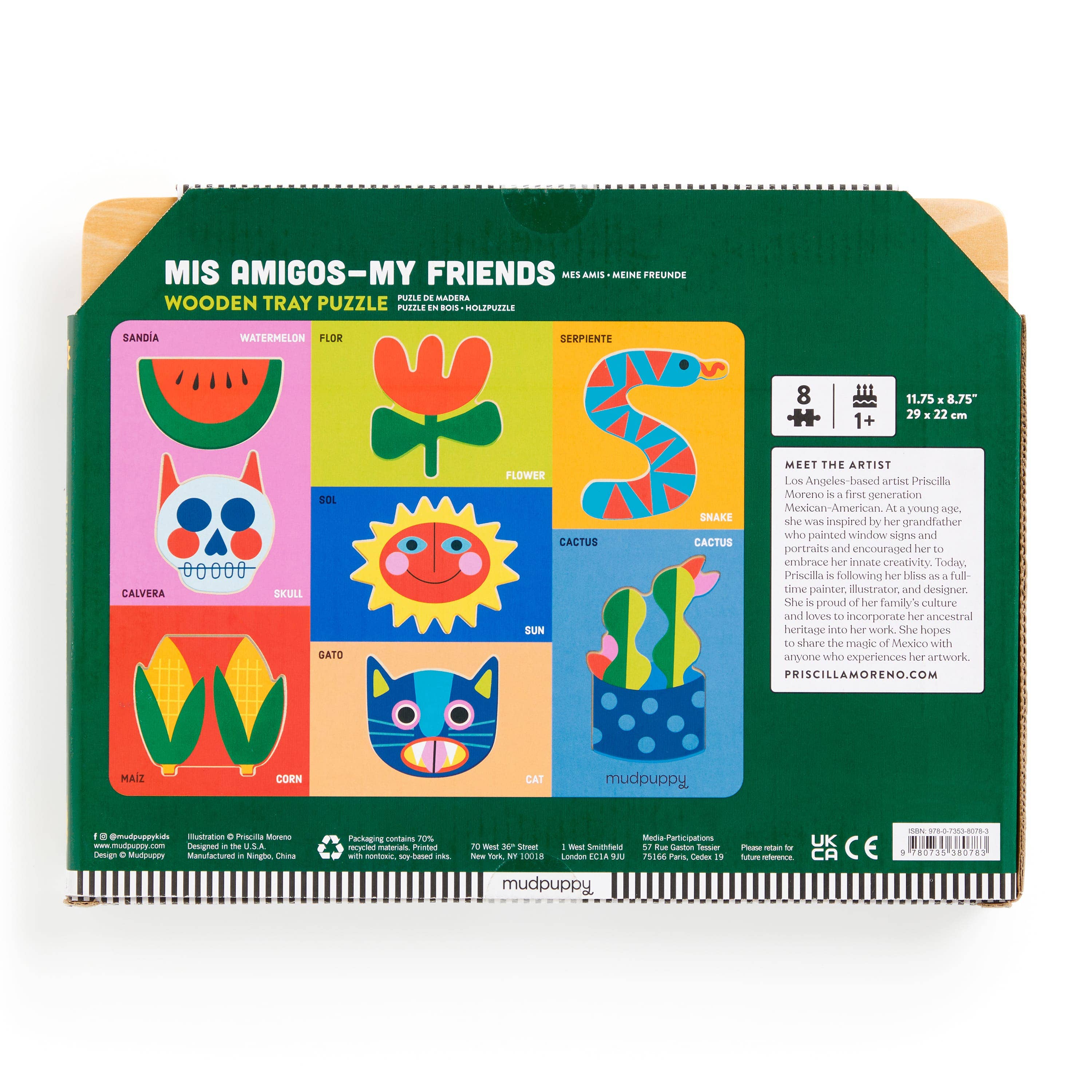 Mis Amigos-My Friends Wooden Tray Puzzle
