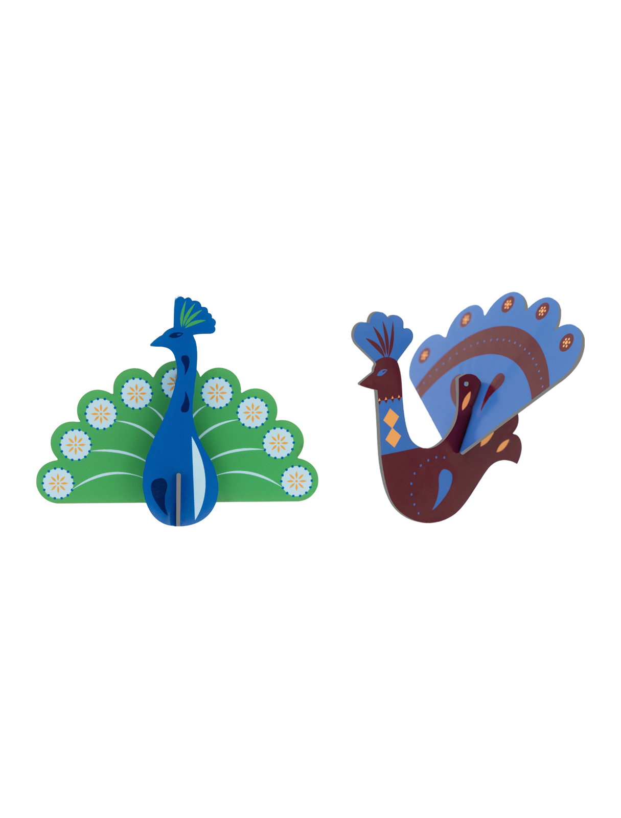 The Firebird & Peacock | DIY 3D Ornament Craft Kit