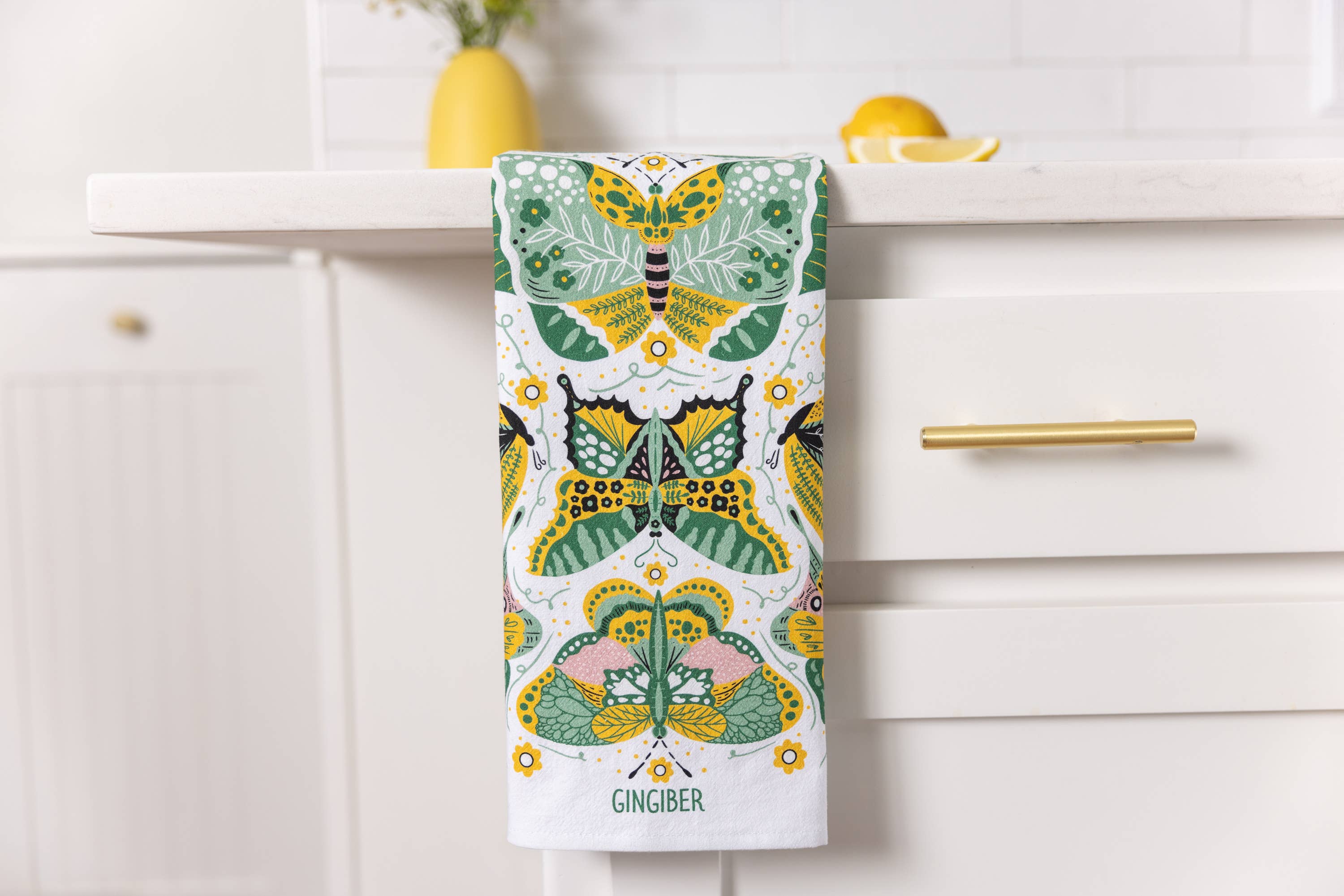 Night Butterfly Tea Towel