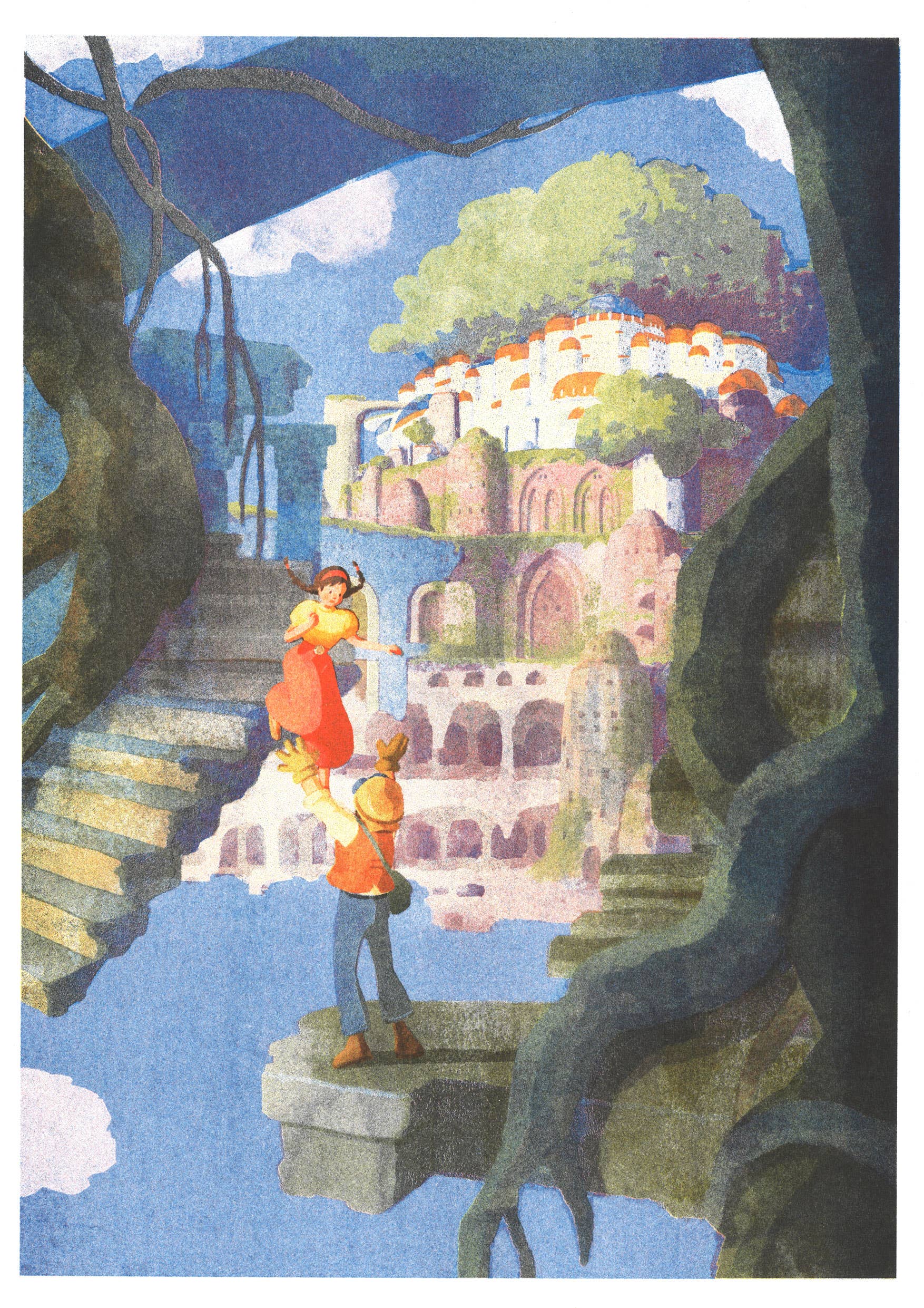 Castle in the Sky A3 Art Poster - Miyazaki/Hifumiyo