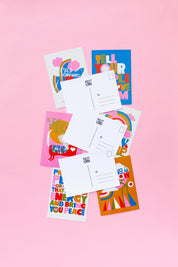 XL Postcard Set of 6 with Inspirational Messages