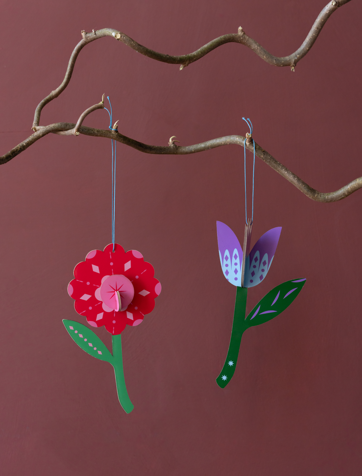 Folk Flowers | DIY 3D Ornament Craft Kit