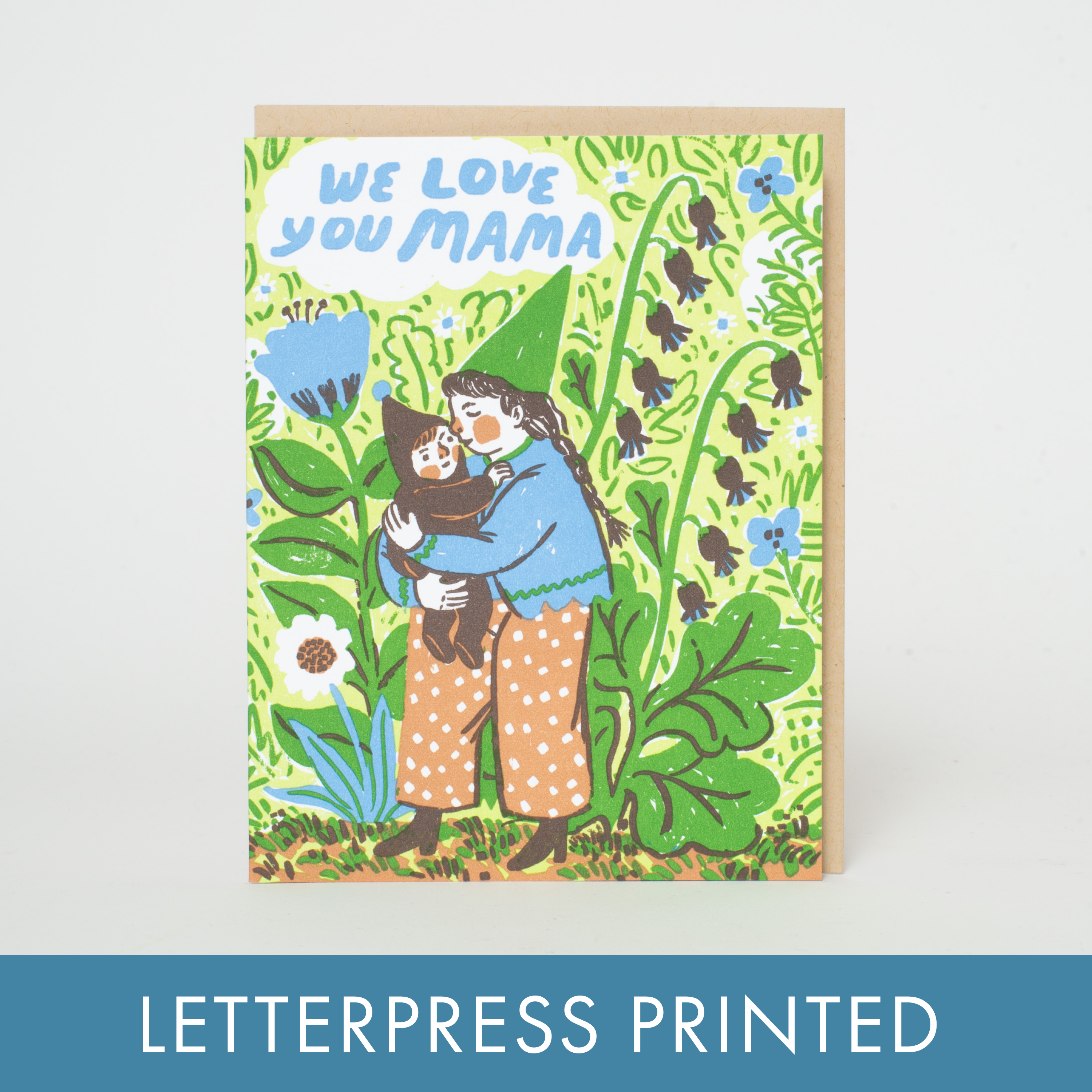 Gnome Mama Love Greeting Card