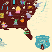 Roadside America print with Stickers - 18" x 24"
