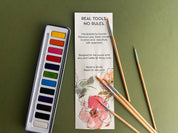 5-Piece Round Watercolor Brush Set, Full Range, Sizes 0-8