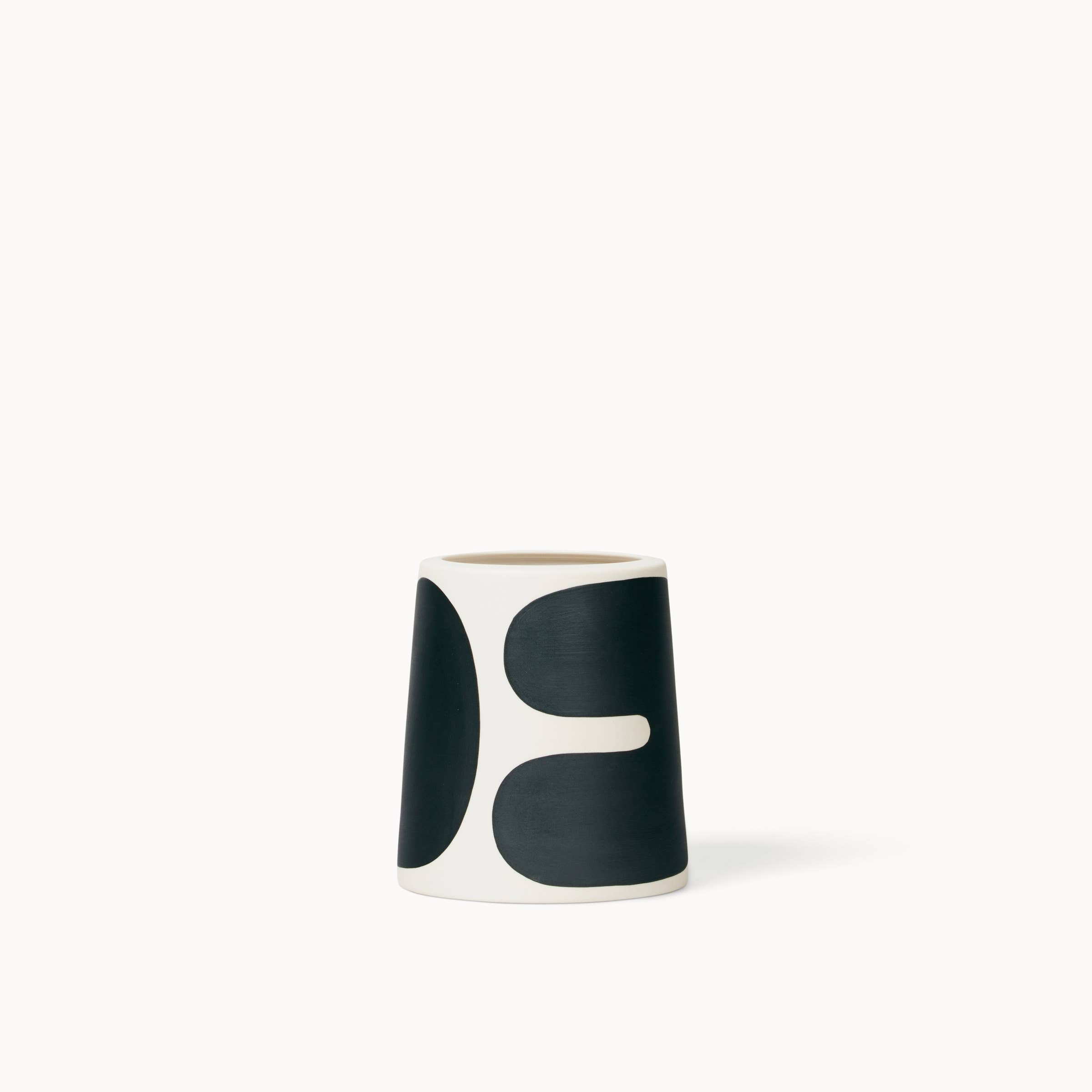 Utensil Crock - Black Color Block