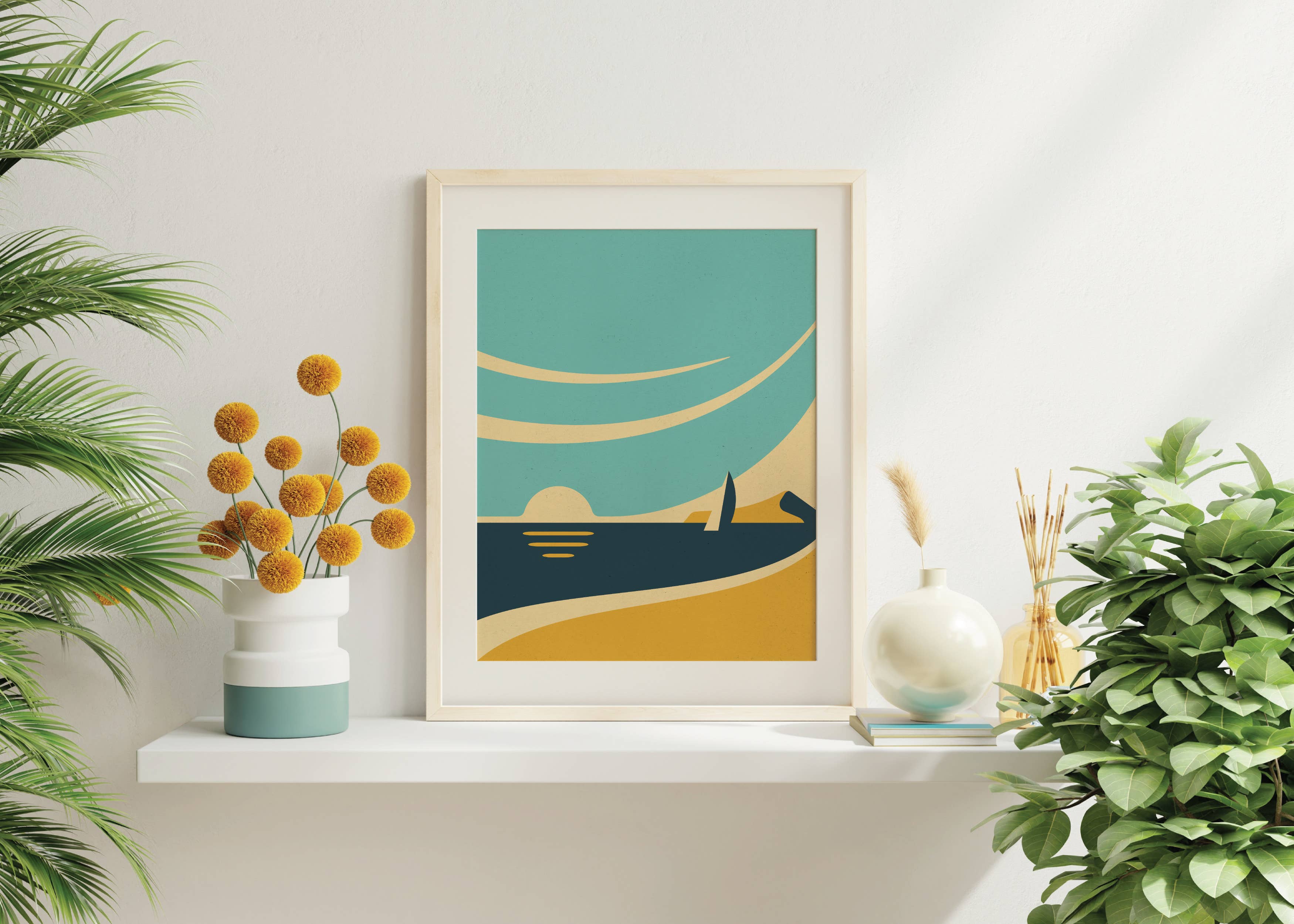 Horizons: Beach - Three-Color Screen Print