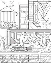 American Graffiti Coloring Book