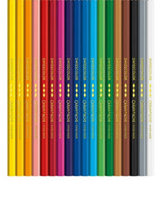 Set of 18 Permanent Colored Pencils SWISSCOLOR