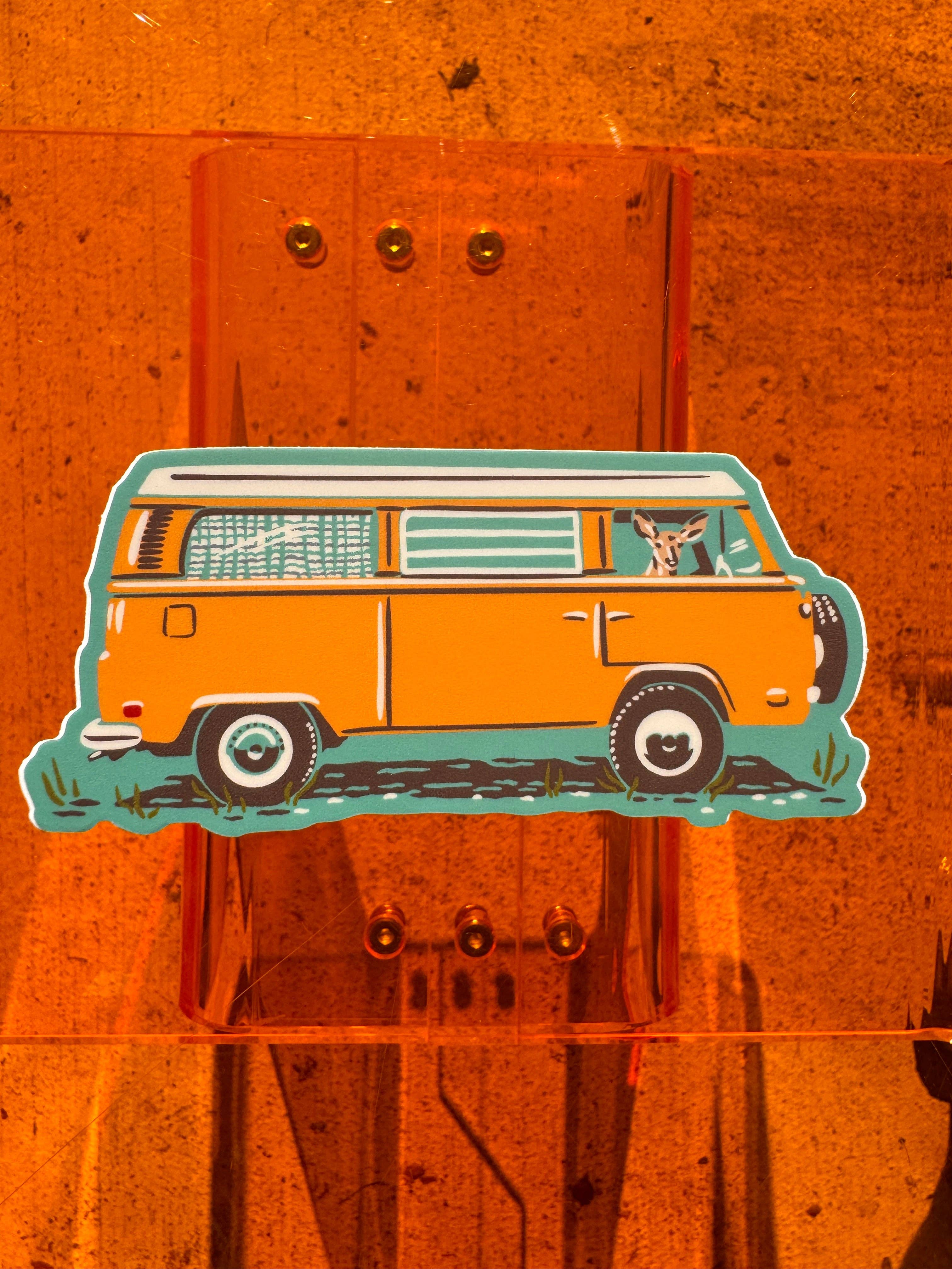 Classic Camper Van Sticker