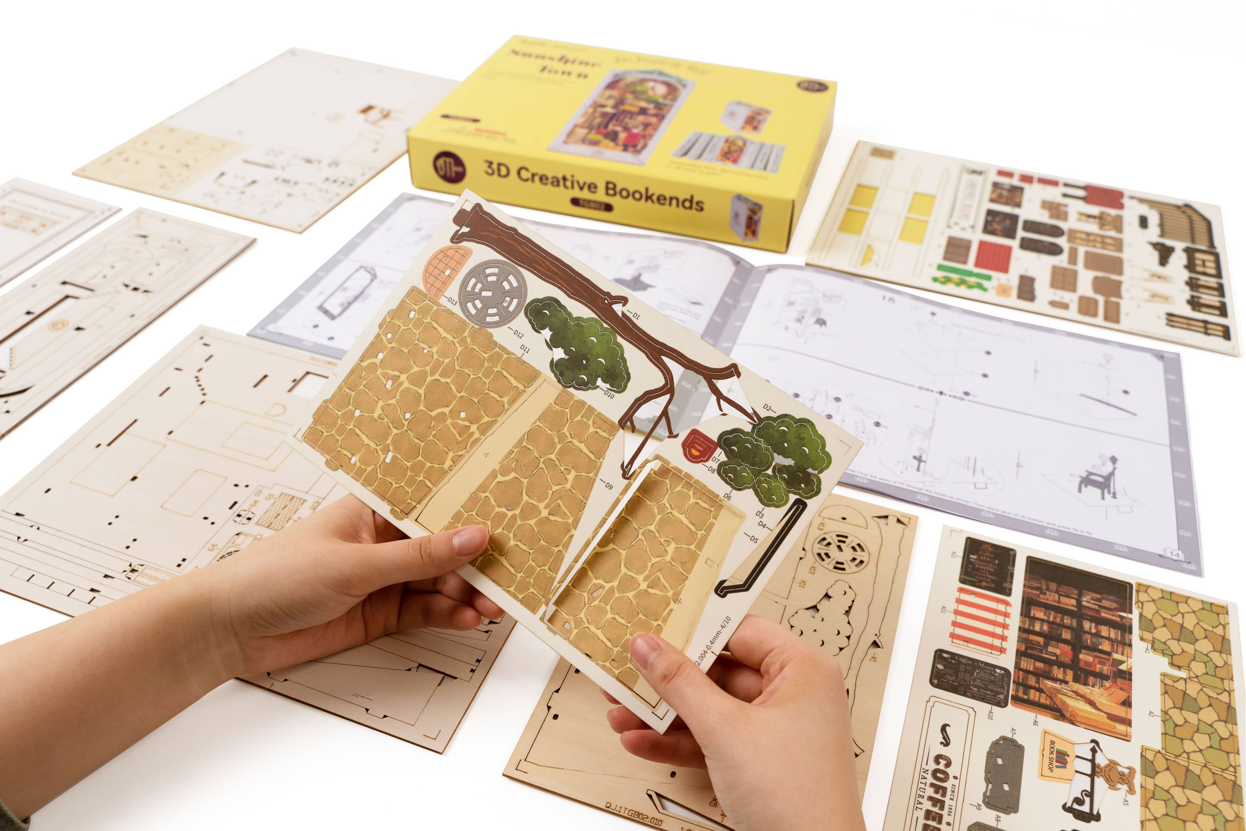 Sunshine Town DIY Miniature House Book Nook Kit