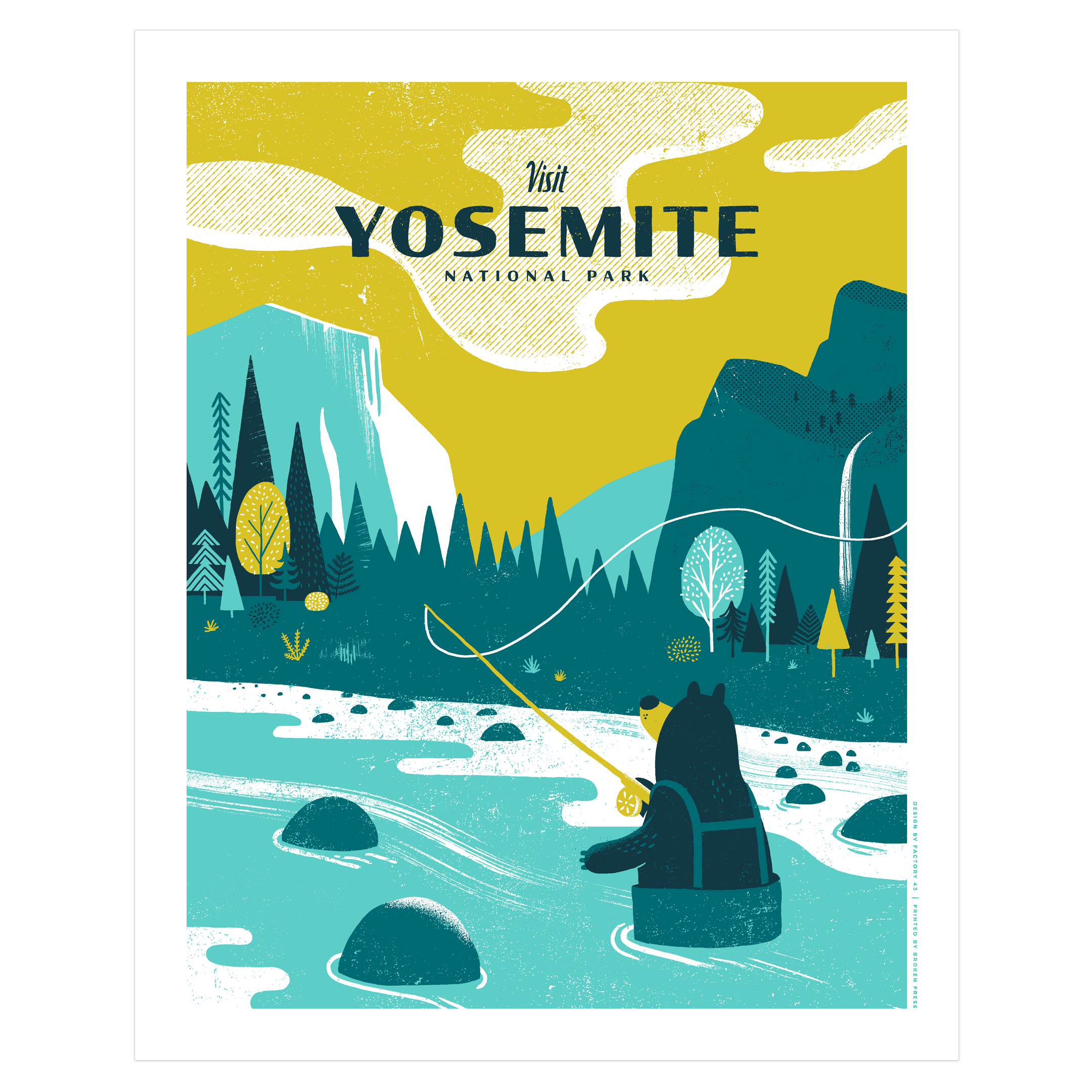 Yosemite National Park Screen Print