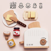 Pop-up Toaster & Breakfast Set - Wooden Toy