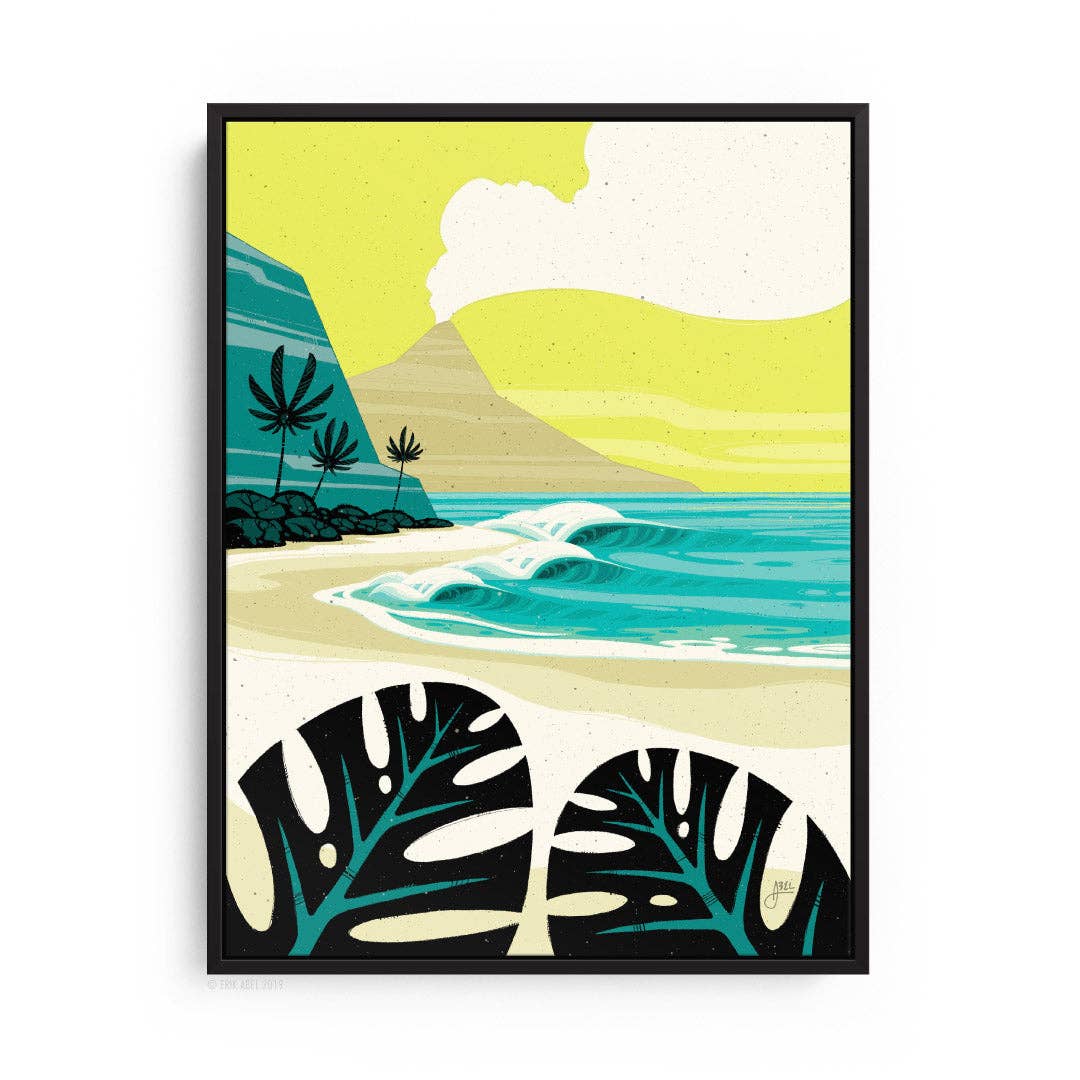 Coconut Volcano - 9x12 Giclee Print