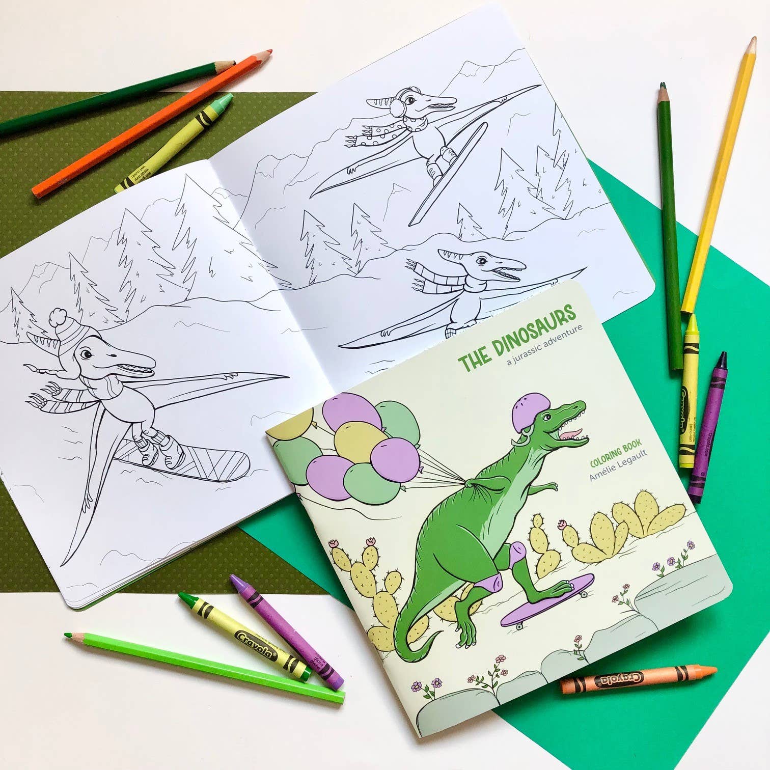The Dinosaurs A Jurassic Adventure - Coloring Book