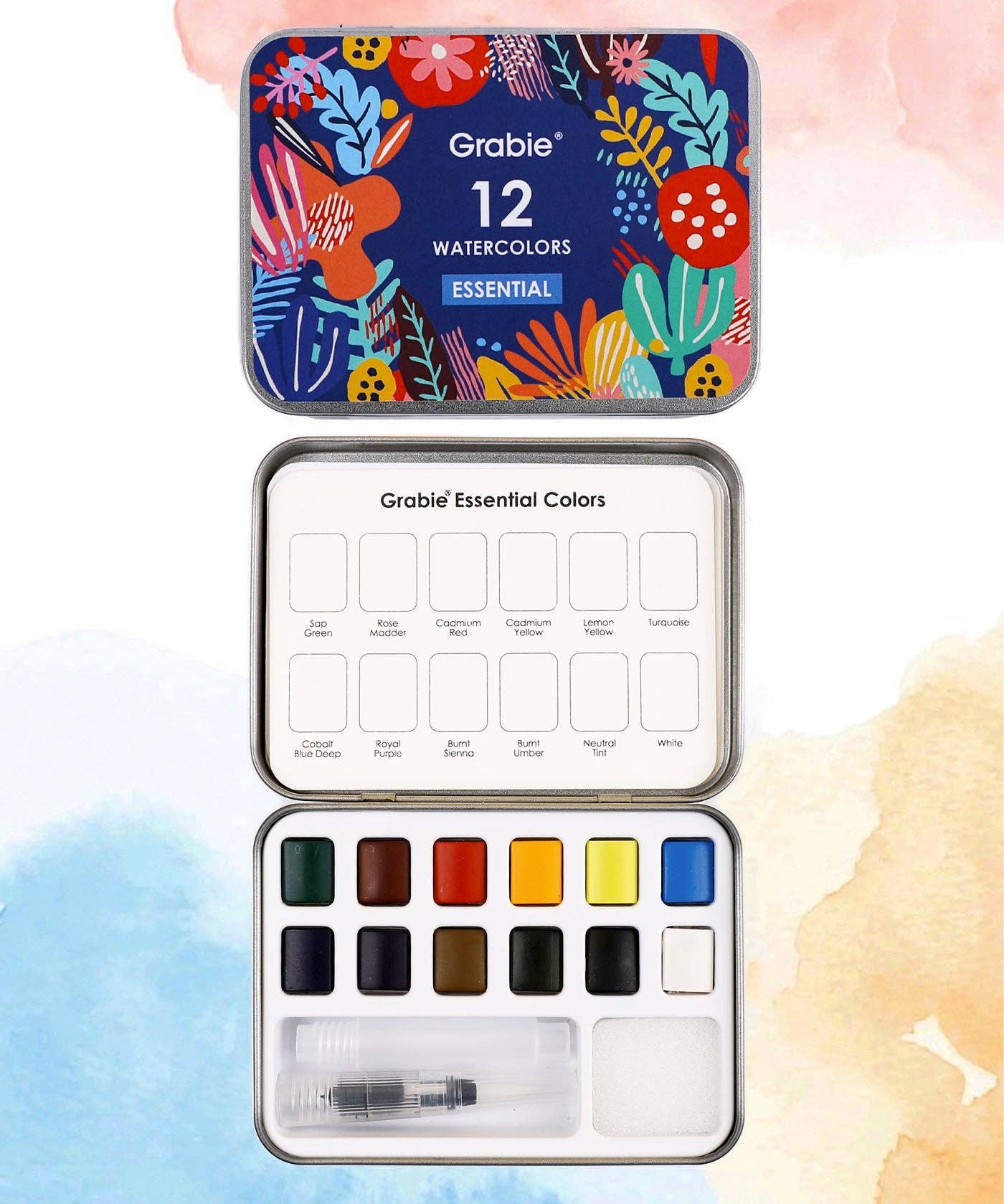 Watercolor | Pocket Set Of 12 With Brush