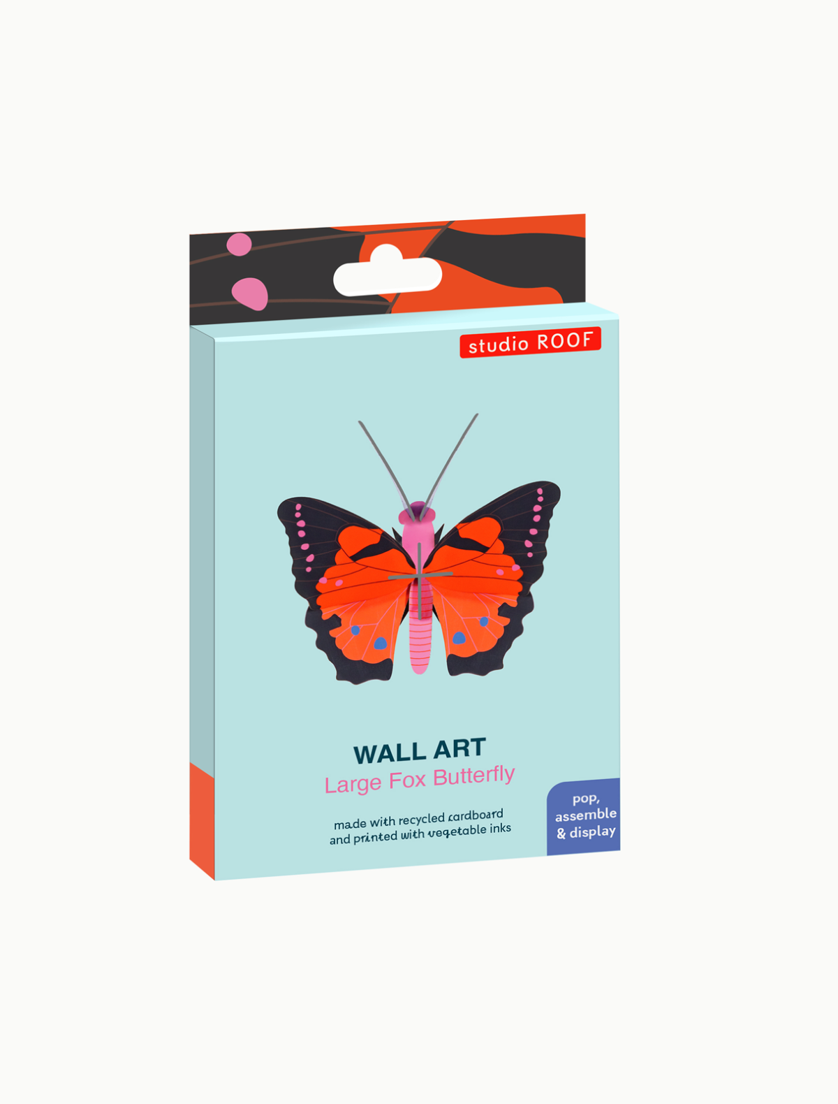 Large Fox Butterfly 3D DIY Wall Art Craft