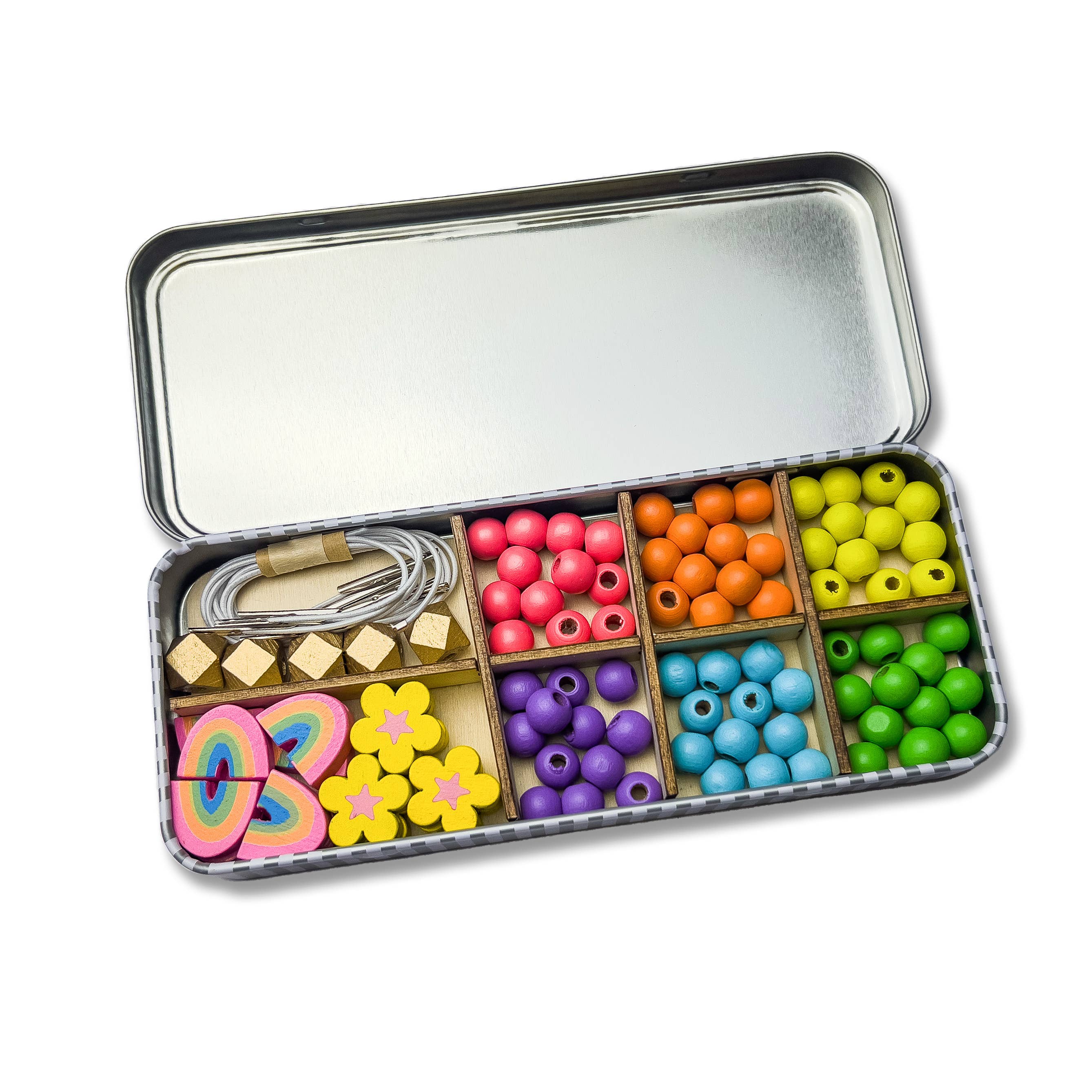 Rainbow Bracelet Bead Kit: 5 Bracelets