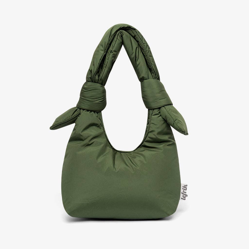 Biwa Puffy Shoulder Bag Mini Green