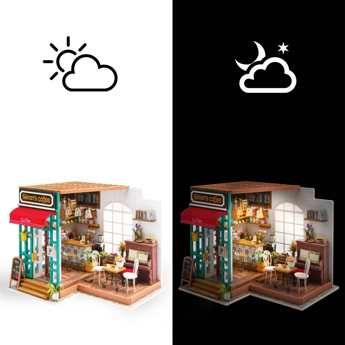 Simon's Coffee: DIY Miniature House Kit