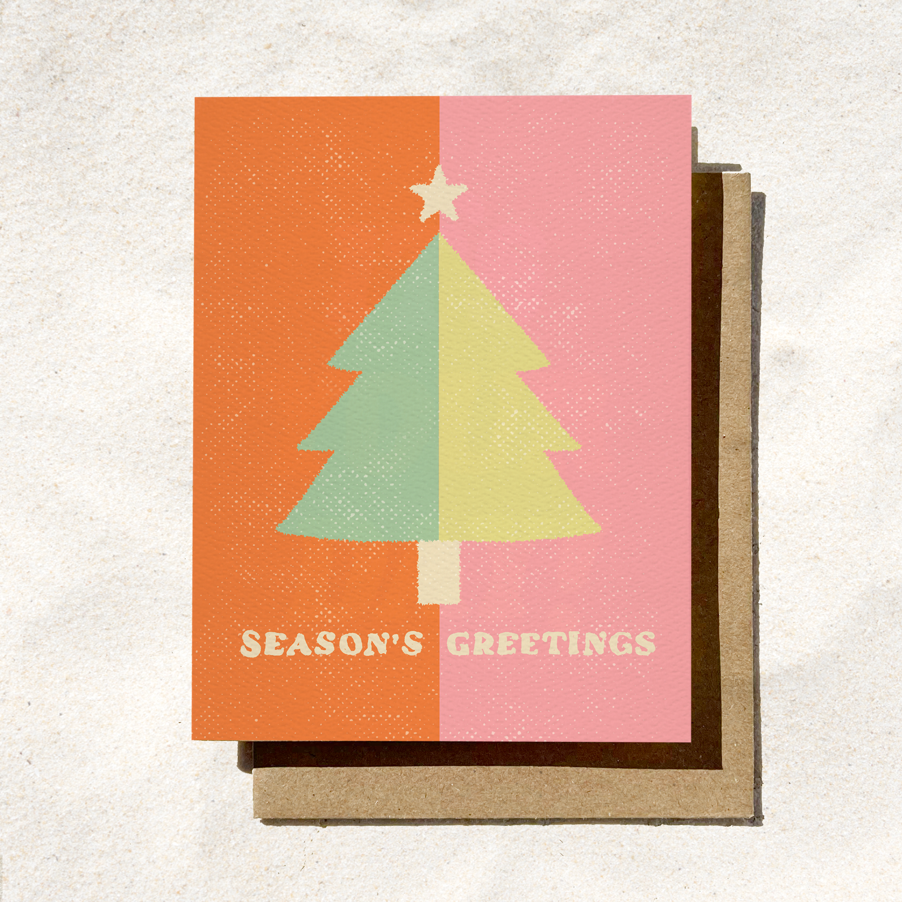 Pinkmas Tree Greeting Card