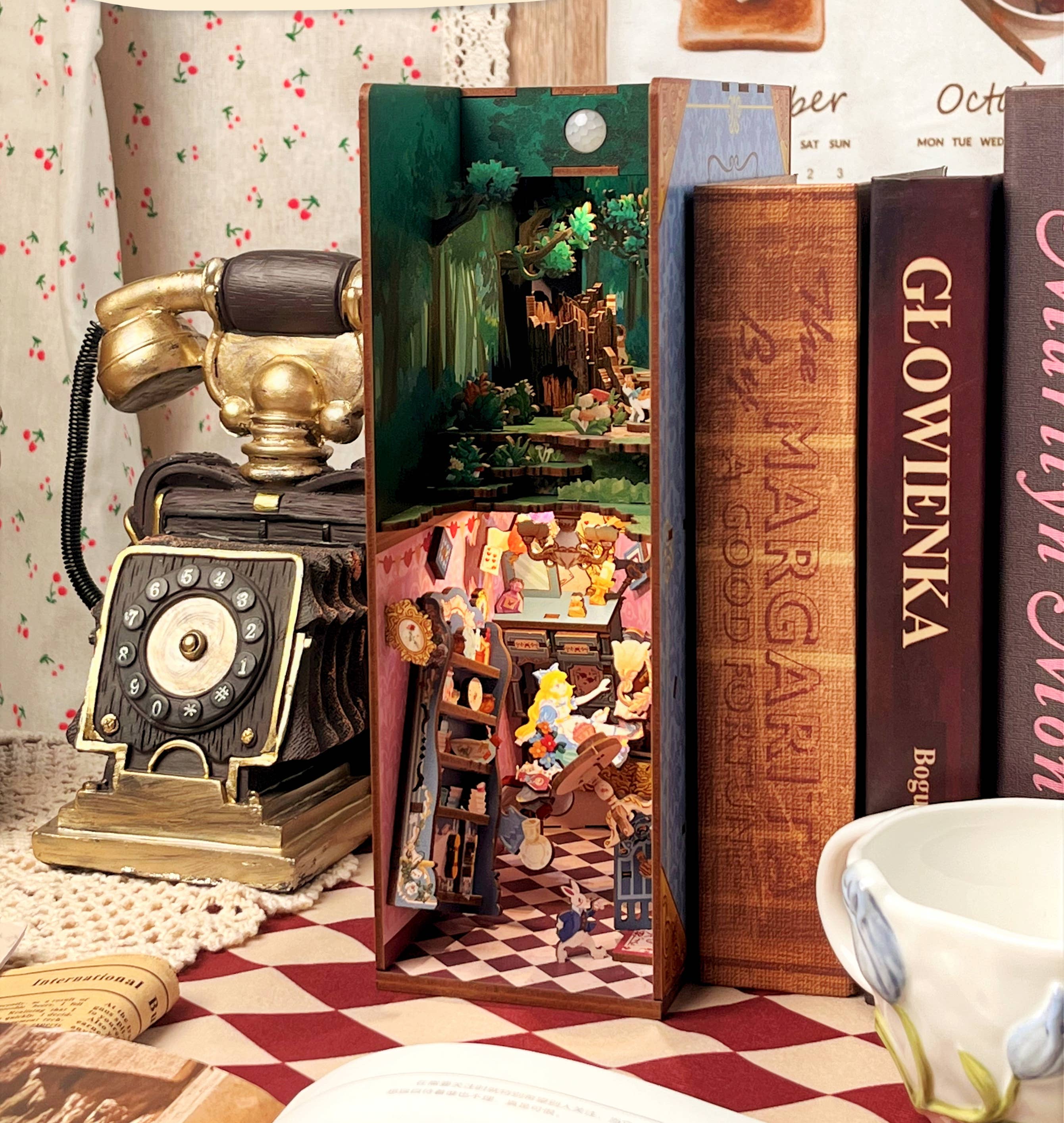 Alice's Adventure: DIY Miniature House Book Nook Kit