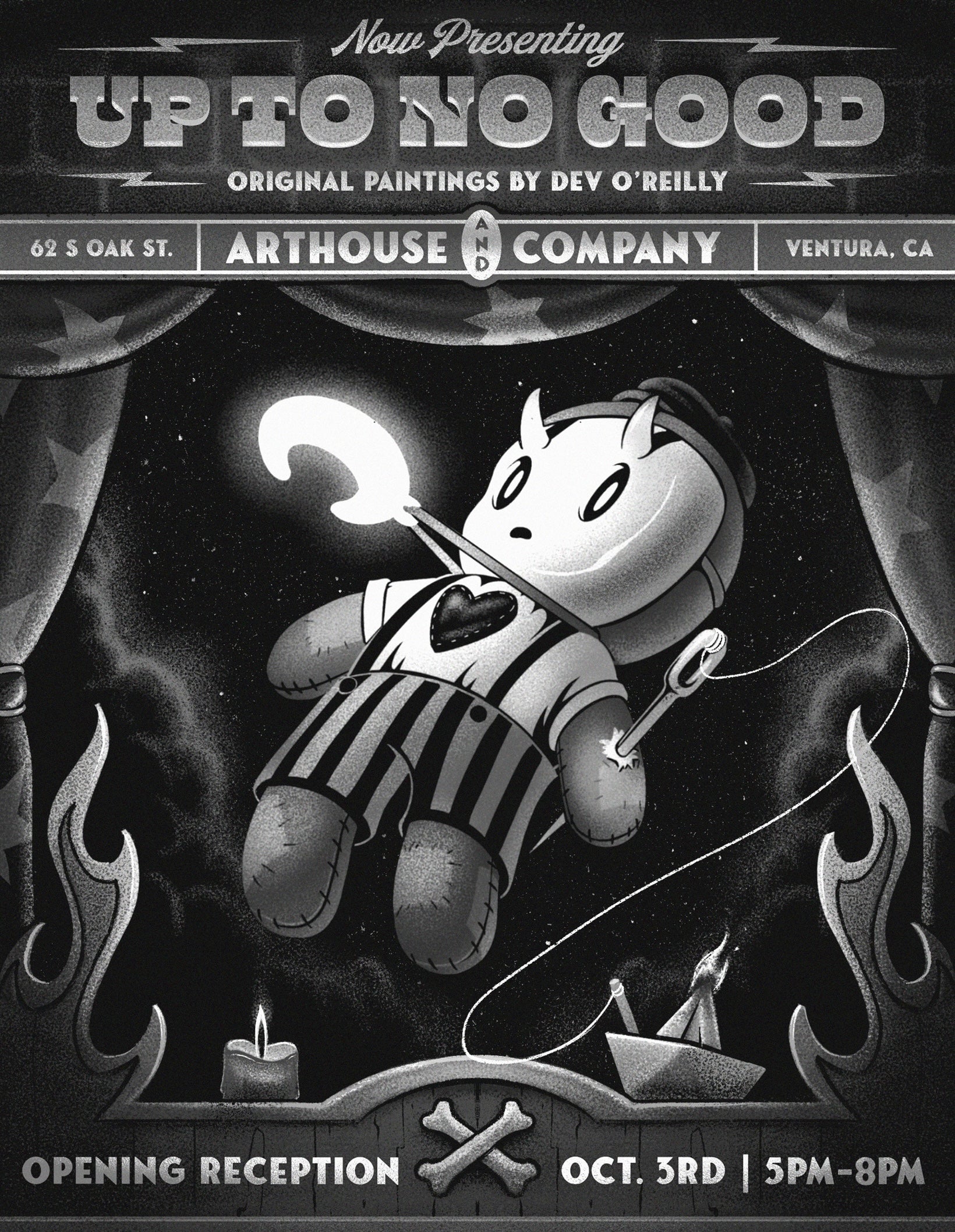 OCTOBER 3 OPENING RECEPTION: "Up To No Good" Gallery Exhibition