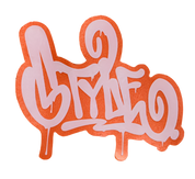 STYLE White Tag sticker 3"