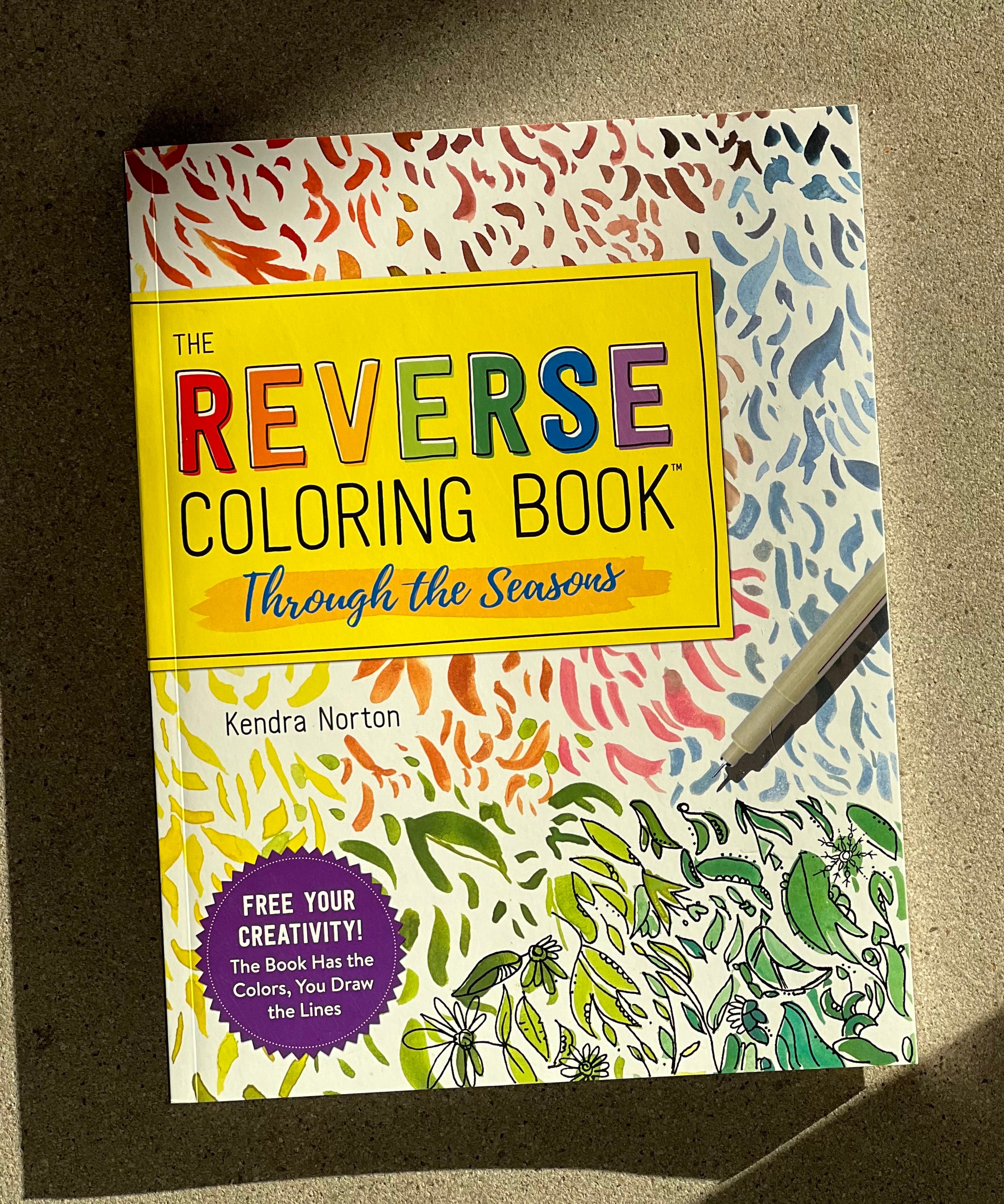 Through the Seasons | The Reverse Coloring Book